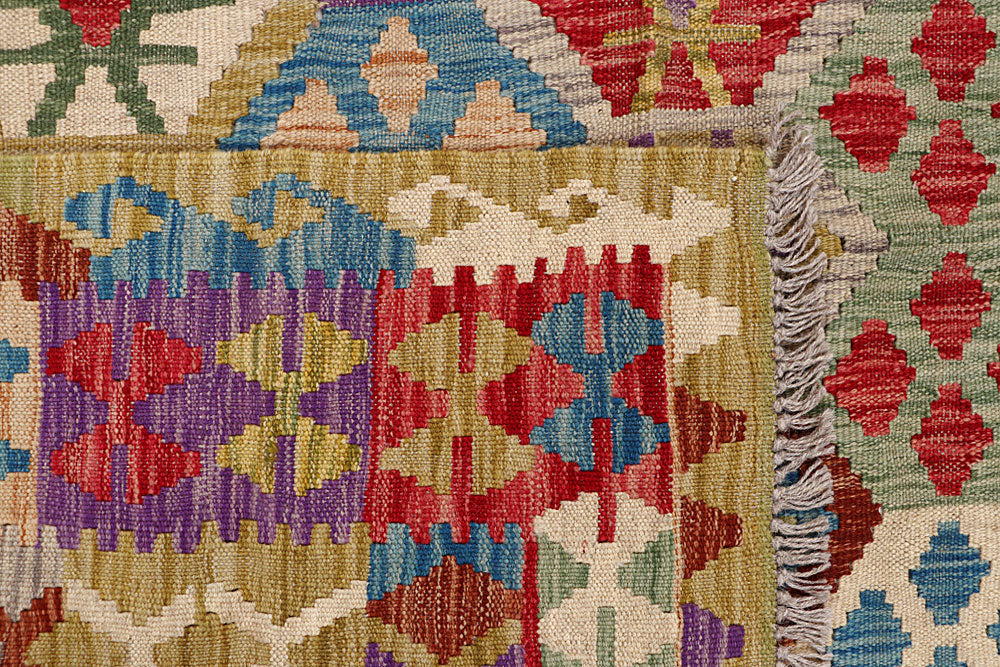 Multi Colored Kilim 6' 6 x 8' 1 - No. 64502 - ALRUG Rug Store