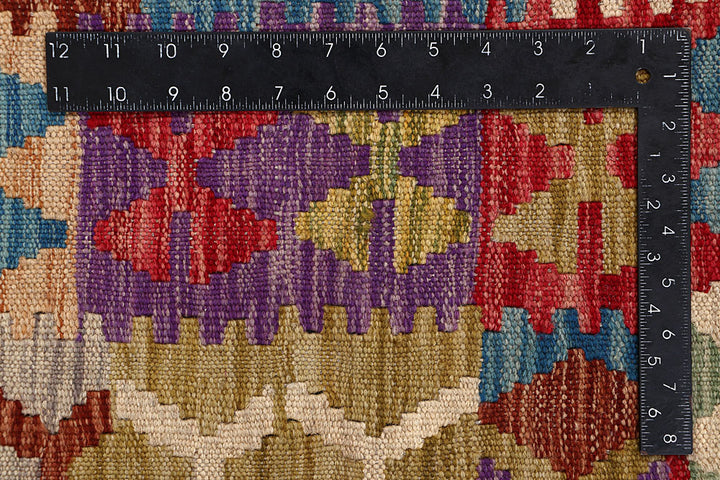 Multi Colored Kilim 6' 6 x 8' 1 - No. 64502 - ALRUG Rug Store