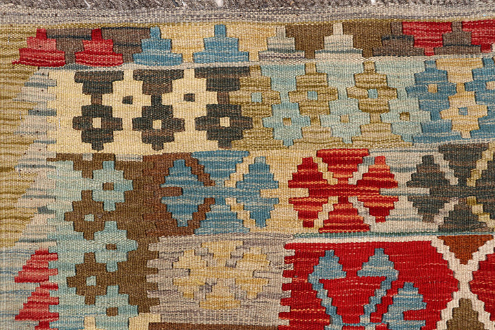 Multi Colored Kilim 5' 11 x 9' - No. 64506 - ALRUG Rug Store