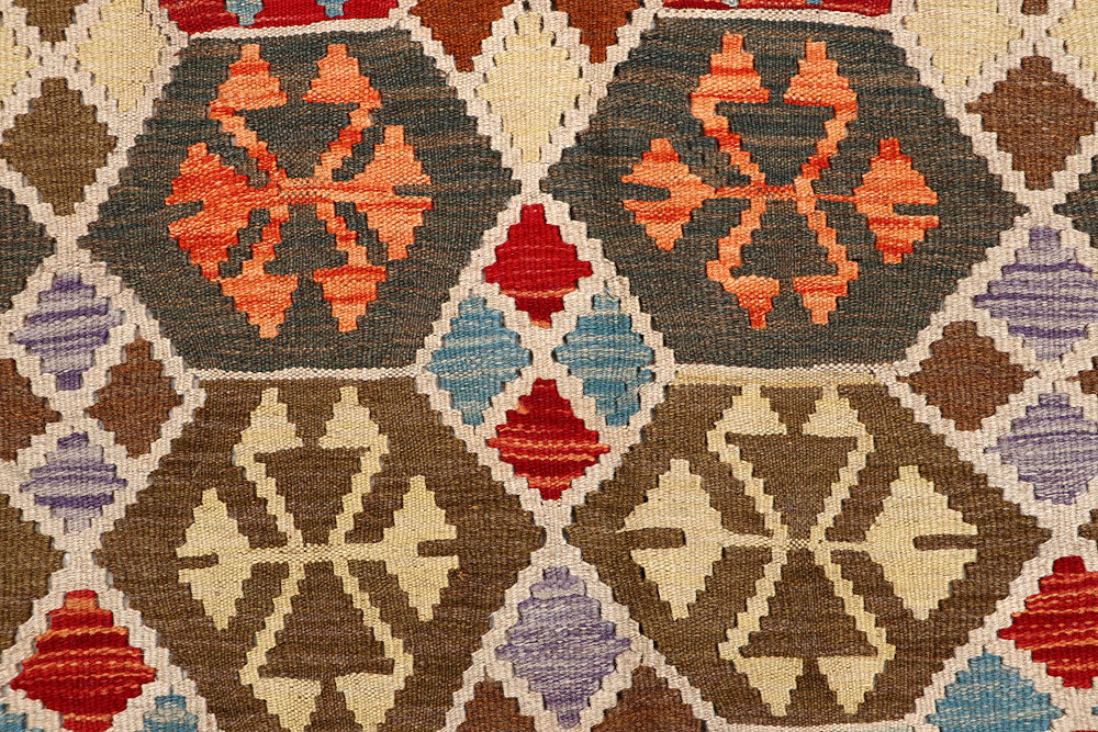 Multi Colored Kilim 5' 11 x 9' - No. 64506 - ALRUG Rug Store