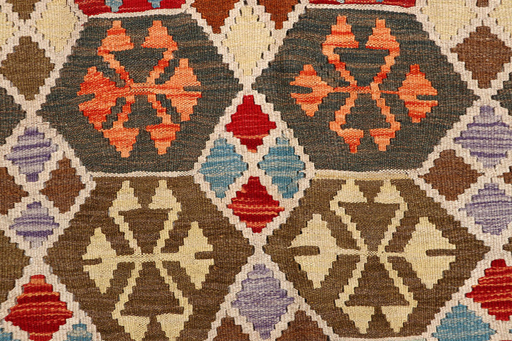 Multi Colored Kilim 5' 11 x 9' - No. 64506 - ALRUG Rug Store