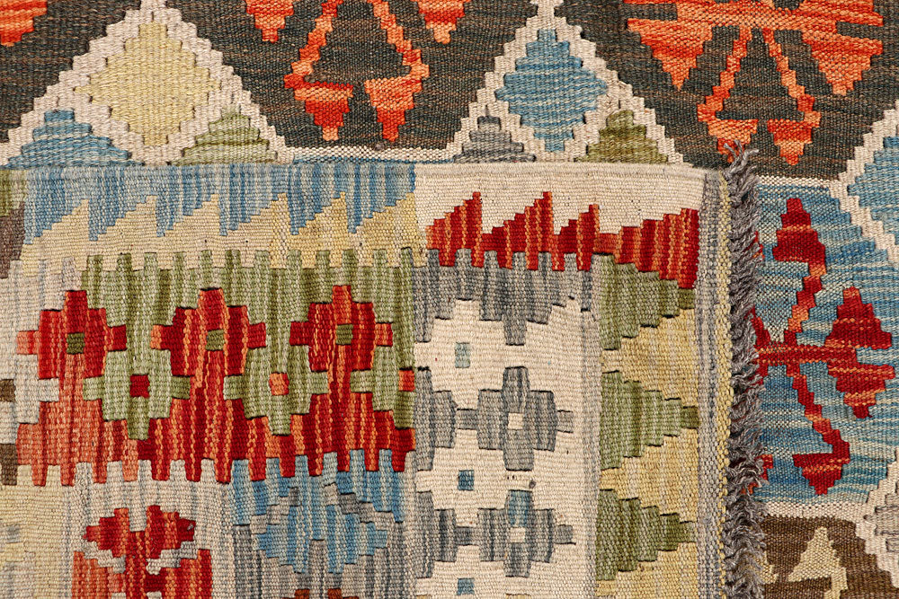 Multi Colored Kilim 5' 11 x 9' - No. 64506 - ALRUG Rug Store