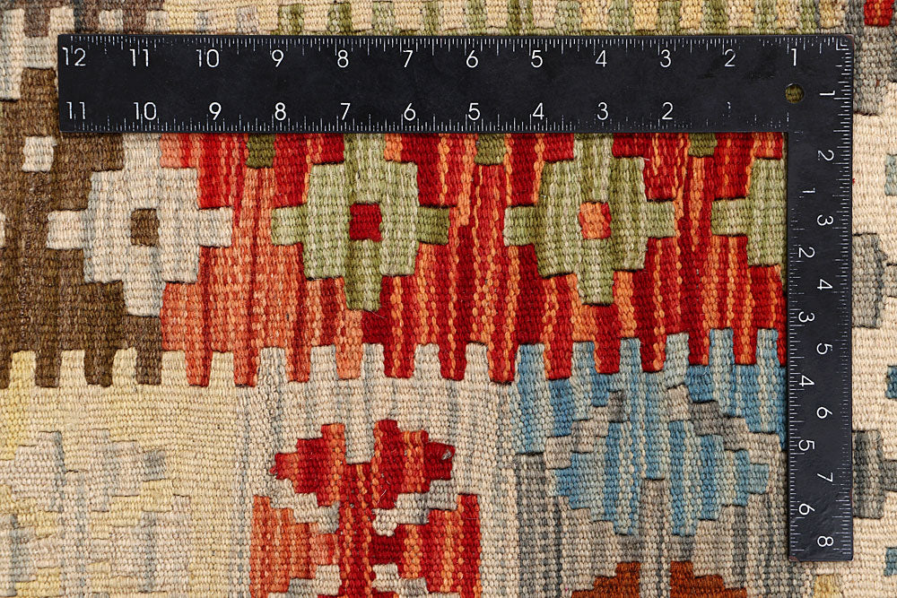 Multi Colored Kilim 5' 11 x 9' - No. 64506 - ALRUG Rug Store