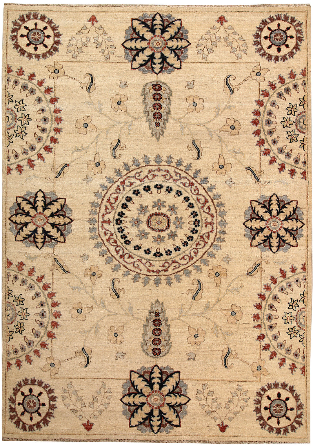 Blanched Almond Ziegler 5' 7 x 7' 9 - No. 64511 - ALRUG Rug Store