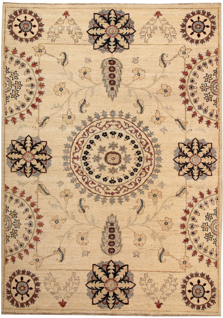 Blanched Almond Ziegler 5' 7 x 7' 9 - No. 64511 - ALRUG Rug Store