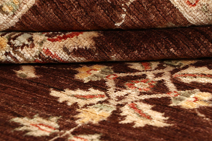 Saddle Brown Ziegler 5'  5" x 7'  9" - No. QA30186