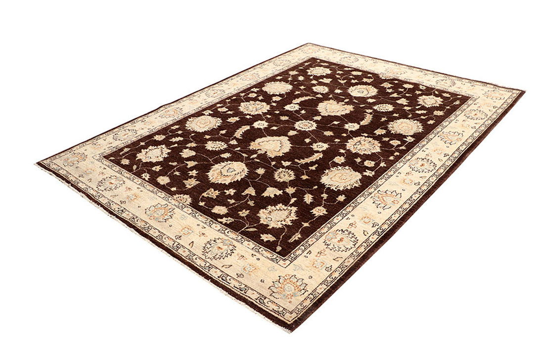 Saddle Brown Ziegler 5'  8" x 7'  9" - No. QA13531