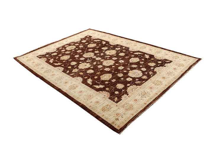 Saddle Brown Ziegler 5'  7" x 7'  9" - No. QA57021