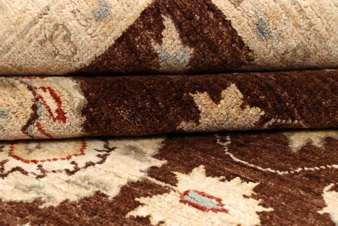 Saddle Brown Ziegler 5'  5" x 7'  8" - No. QA61354