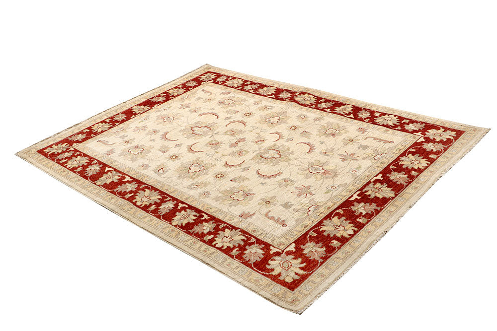 Blanched Almond Ziegler 4' 11 x 6' 6 - No. 64557 - ALRUG Rug Store