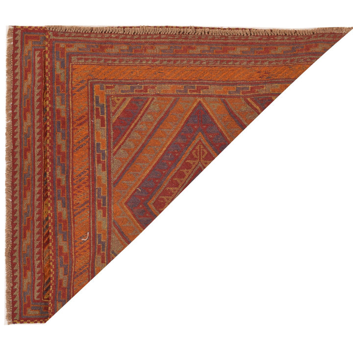 Afghan Mashwani Rug 3' 7" x 4' 1" Hand-Knotted pattern