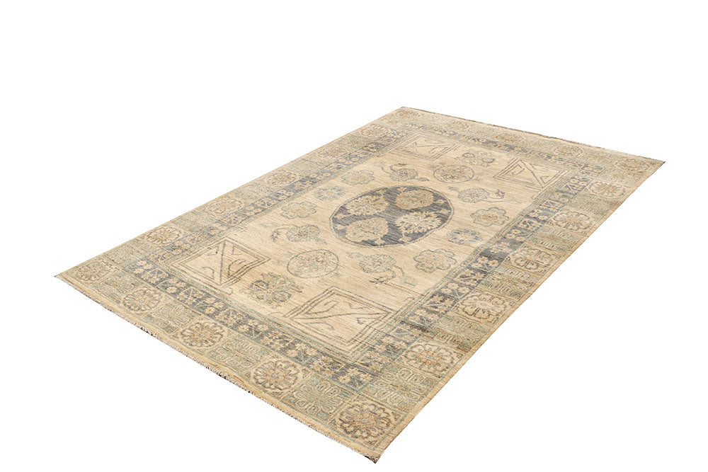 Tan Ziegler 4' 10 x 7' 1 - No. 64570 - ALRUG Rug Store