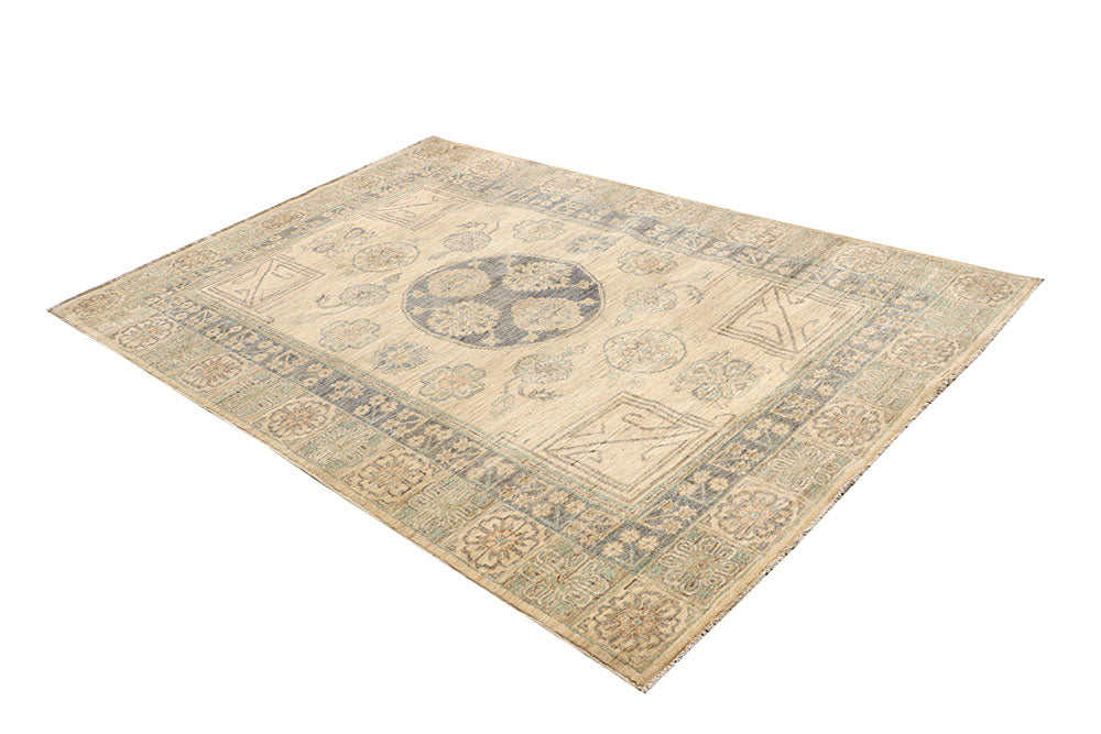 Tan Ziegler 4' 10 x 7' 1 - No. 64570 - ALRUG Rug Store