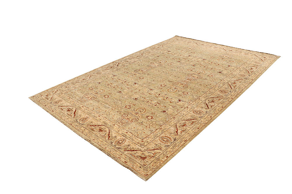 Tan Ziegler 6' 8 x 9' 9 - No. 64573 - ALRUG Rug Store