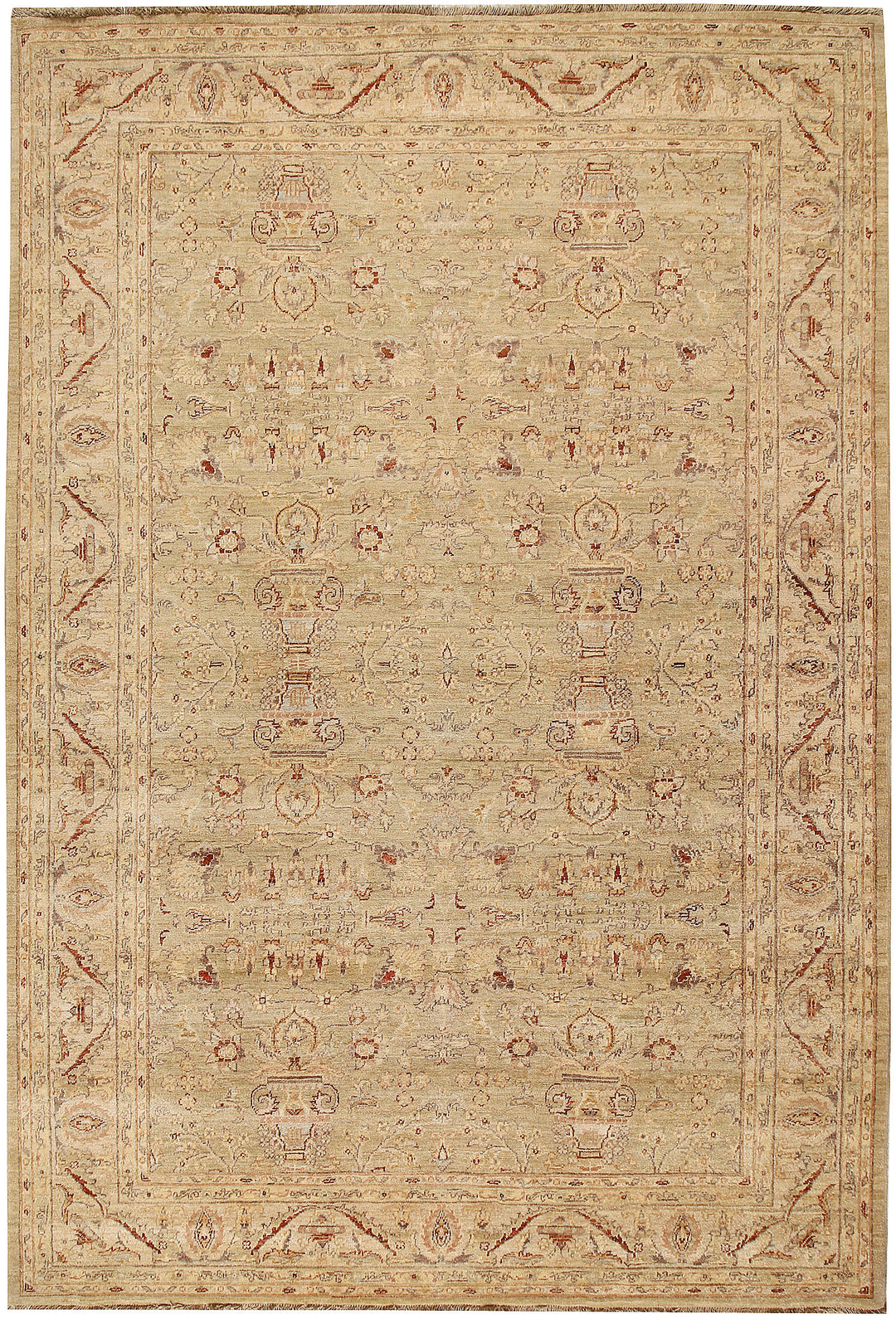 Tan Ziegler 6' 8 x 9' 9 - No. 64573 - ALRUG Rug Store