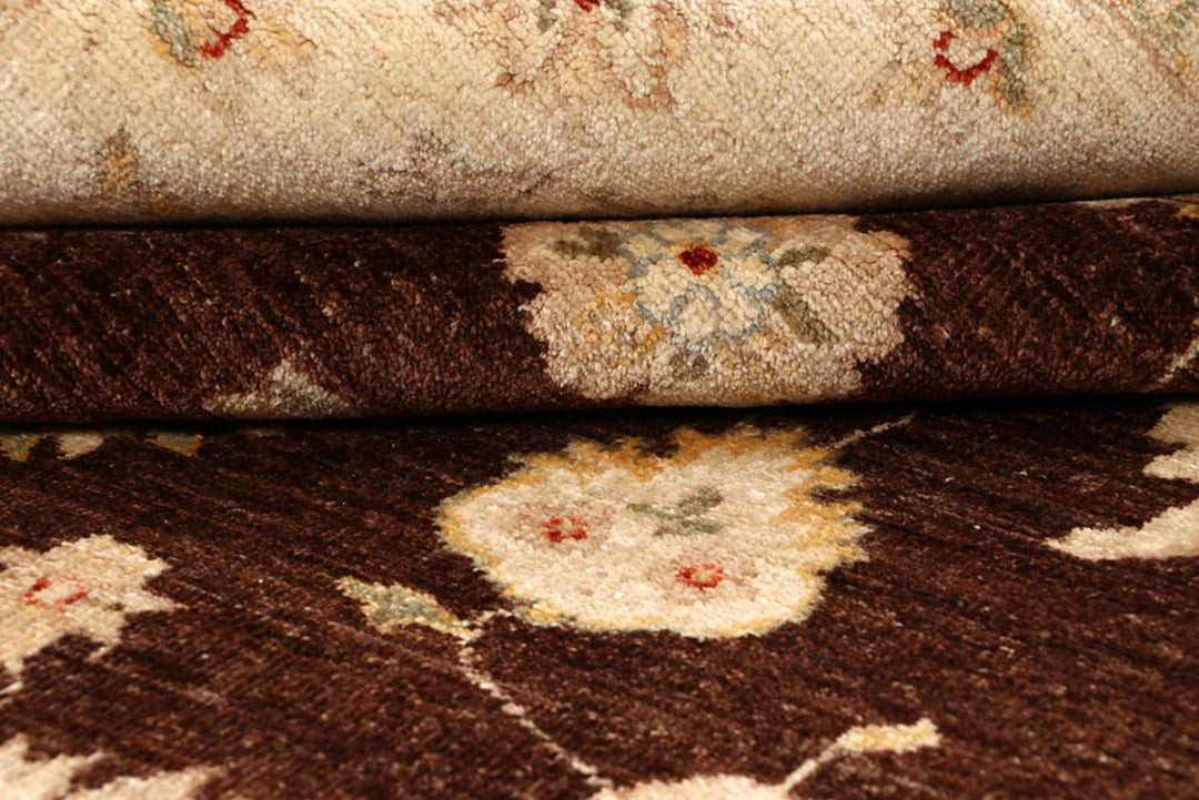 Saddle Brown Ziegler 6'  6" x 9'  8" - No. QA74264