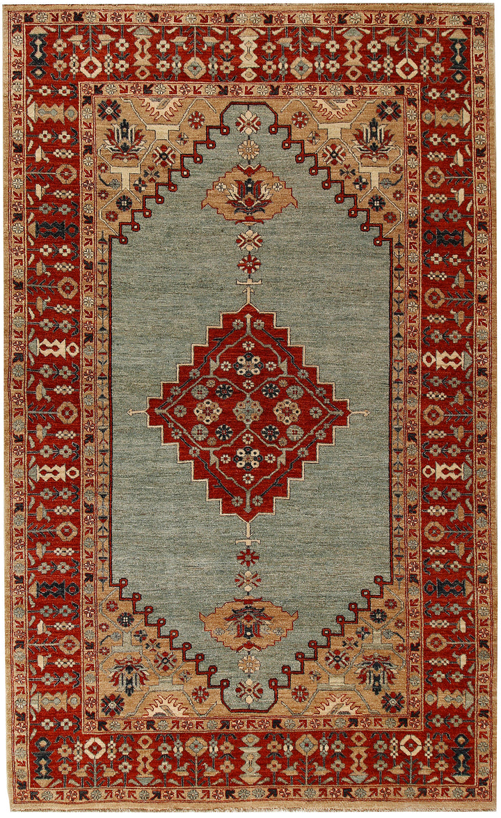 Multi Colored Ziegler 5' 10 x 9' 7 - No. 64577 - ALRUG Rug Store