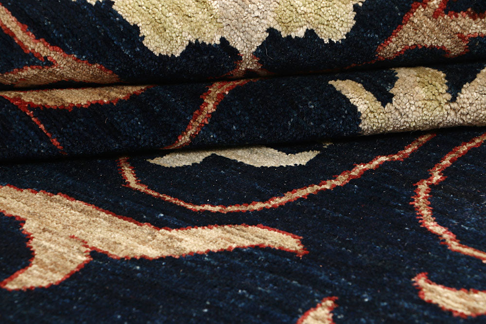 Dark Blue Ziegler 6' 5 x 9' 9 - No. 64579 - ALRUG Rug Store