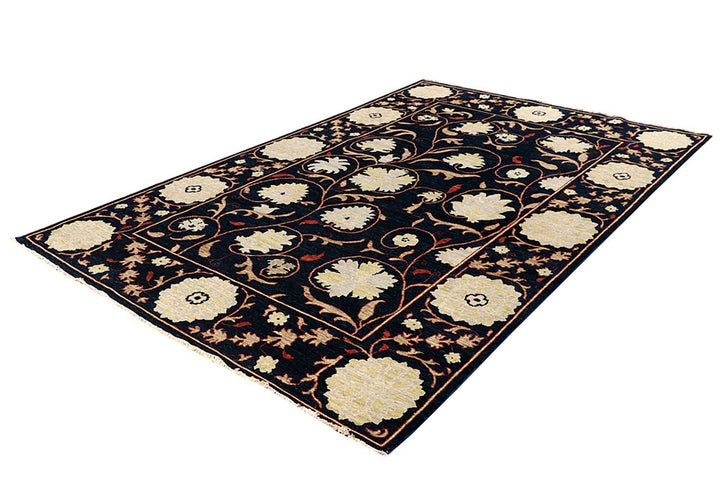 Dark Blue Ziegler 6' 5 x 9' 9 - No. 64579 - ALRUG Rug Store