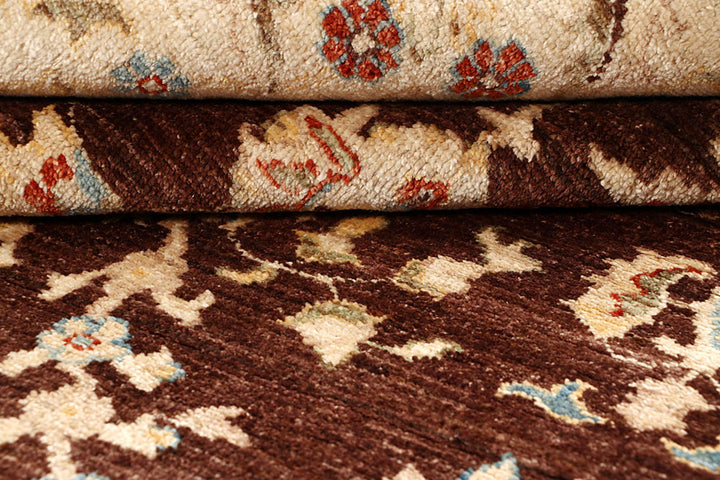 Saddle Brown Ziegler 6'  4" x 9'  9" - No. QA59230