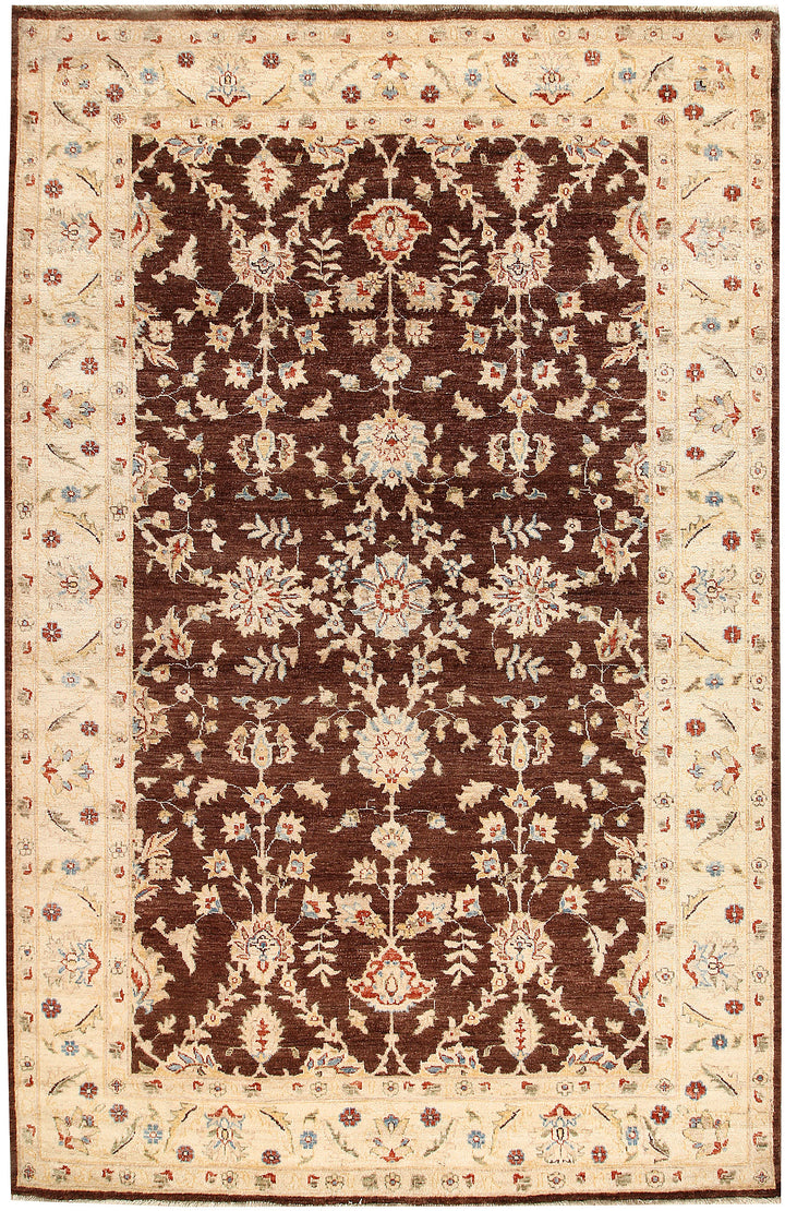 Saddle Brown Ziegler 6' 4 x 9' 9 - No. 64583 - ALRUG Rug Store