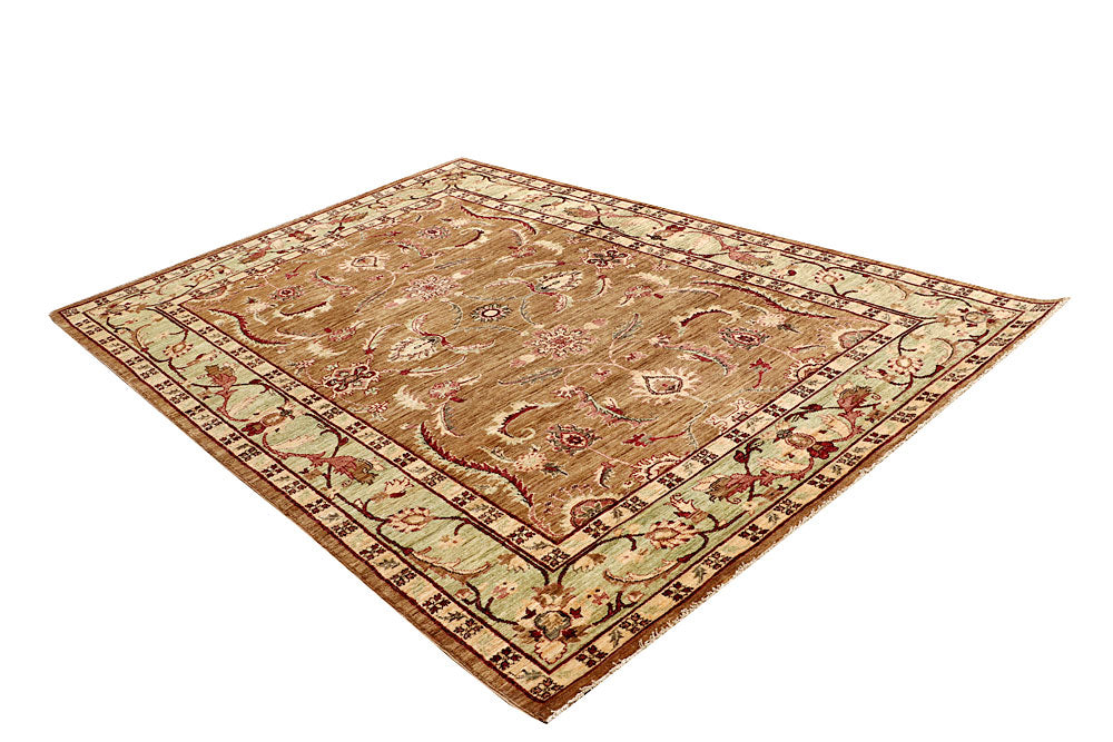 Dark Goldenrod Ziegler 6' 2 x 9' - No. 64585 - ALRUG Rug Store