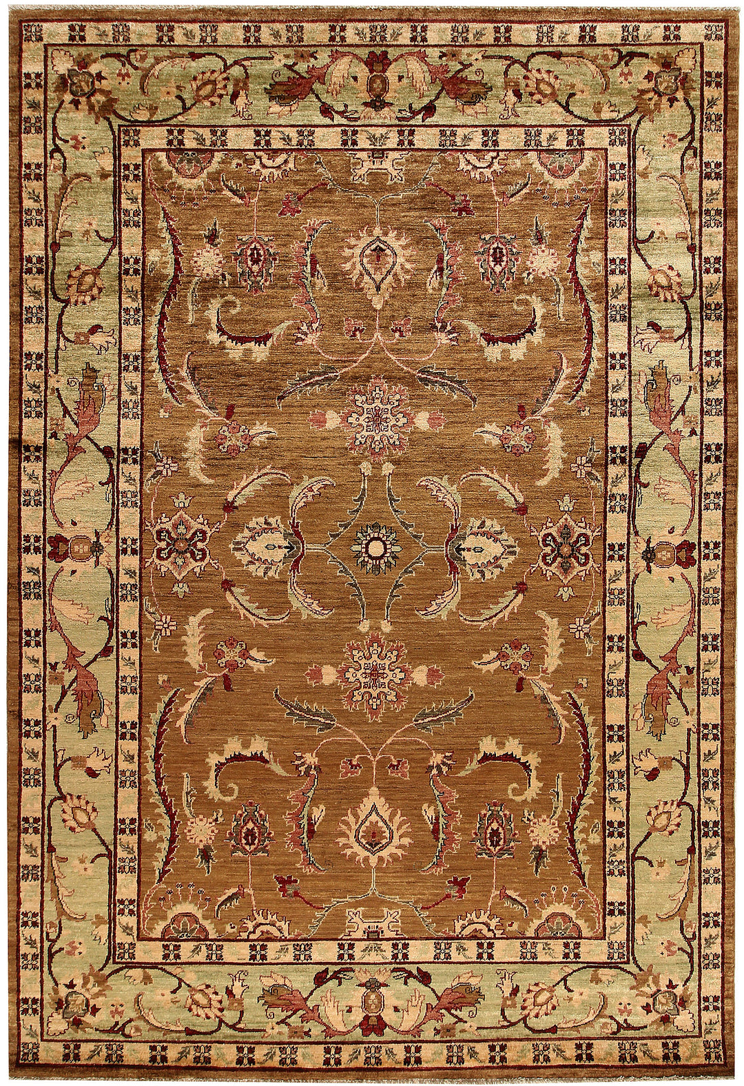 Dark Goldenrod Ziegler 6' 2 x 9' - No. 64585 - ALRUG Rug Store