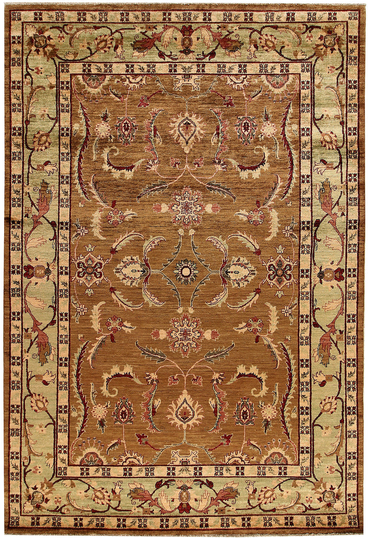 Dark Goldenrod Ziegler 6' 2 x 9' - No. 64585 - ALRUG Rug Store