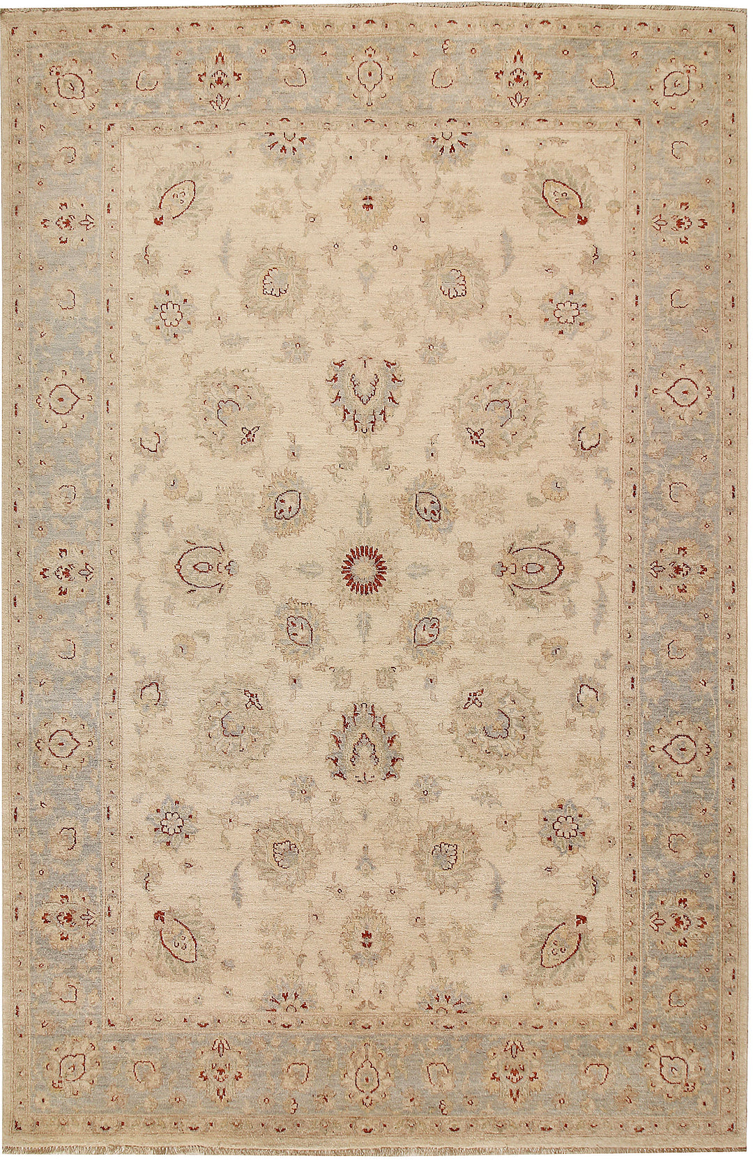 Blanched Almond Ziegler 6' 6 x 9' 7 - No. 64593 - ALRUG Rug Store