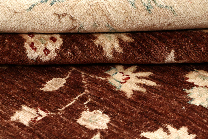 Saddle Brown Ziegler 6'  7" x 9'  9" - No. QA63760