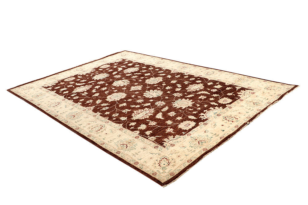 Saddle Brown Ziegler 6' 7 x 9' 9 - No. 64594 - ALRUG Rug Store