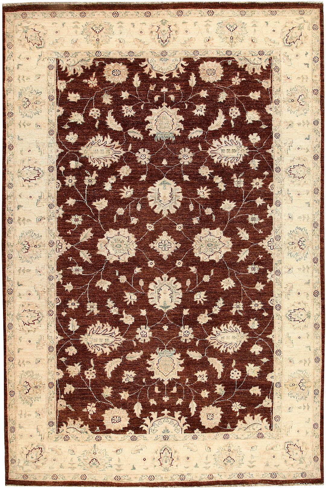 Saddle Brown Ziegler 6' 7 x 9' 9 - No. 64594 - ALRUG Rug Store
