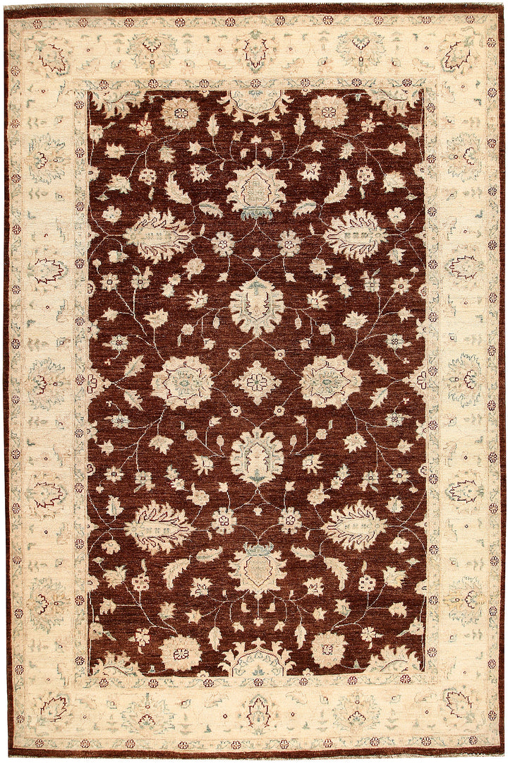 Saddle Brown Ziegler 6'  7" x 9'  9" - No. QA63760