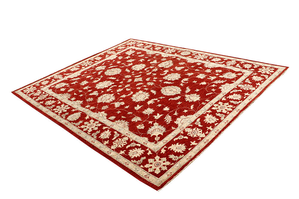 Dark Red Ziegler 6' 6 x 7' 11 - No. 64596 - ALRUG Rug Store