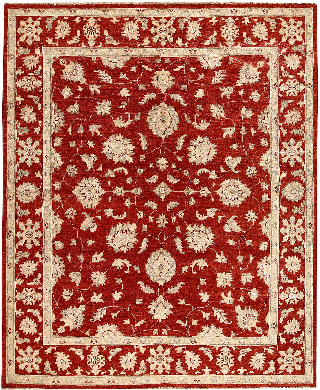 Dark Red Ziegler 6' 6 x 7' 11 - No. 64596 - ALRUG Rug Store