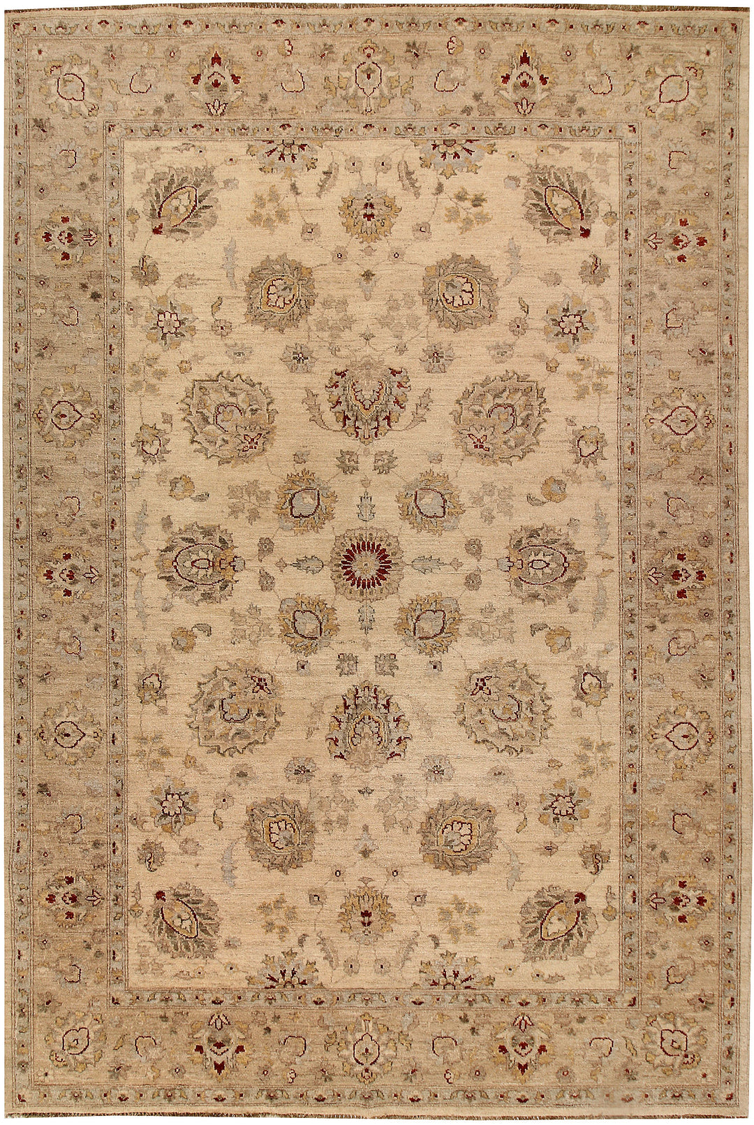 Tan Ziegler 6' 6 x 9' 8 - No. 64599 - ALRUG Rug Store