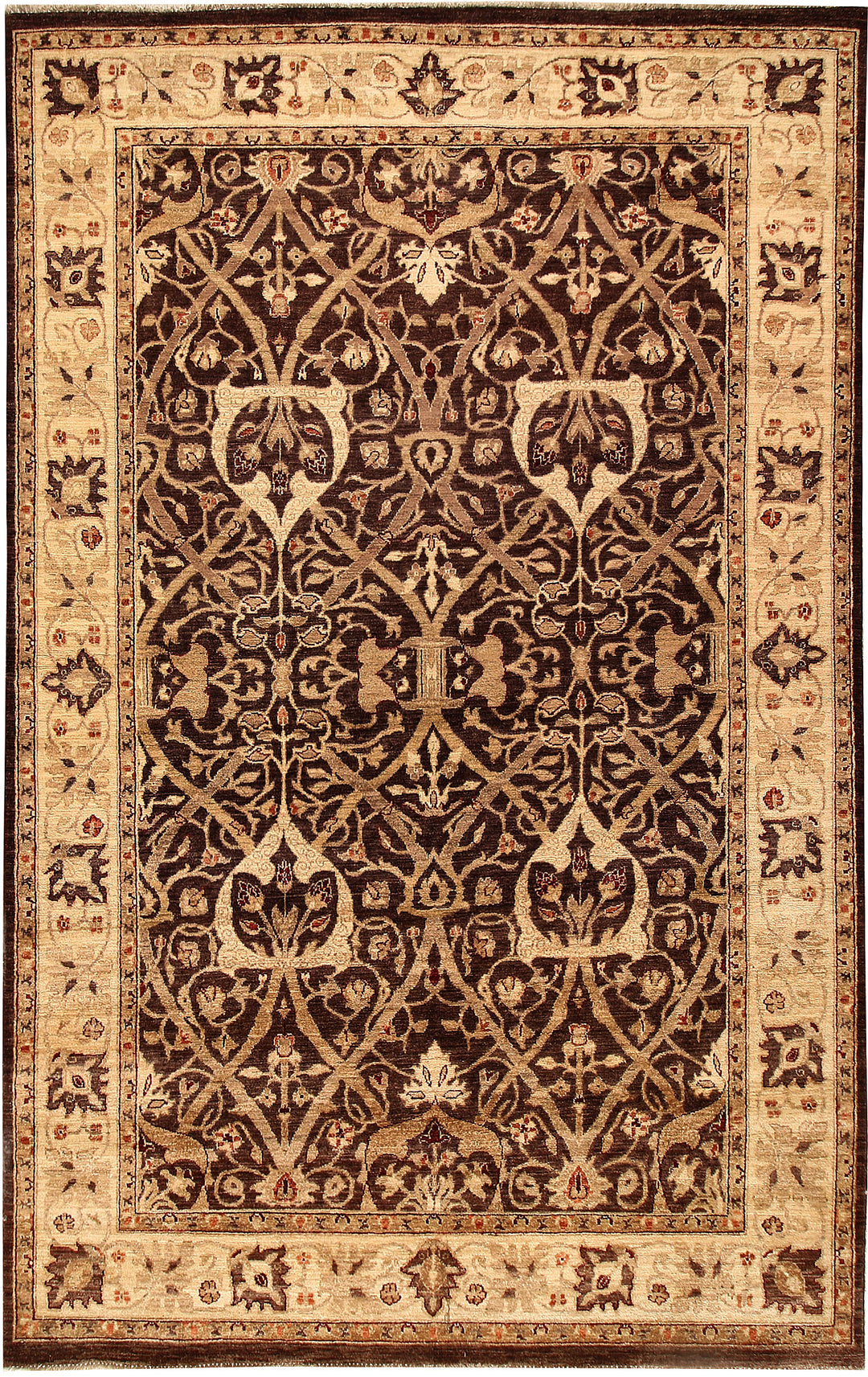 Saddle Brown Ziegler 5' 10 x 9' 4 - No. 64600 - ALRUG Rug Store