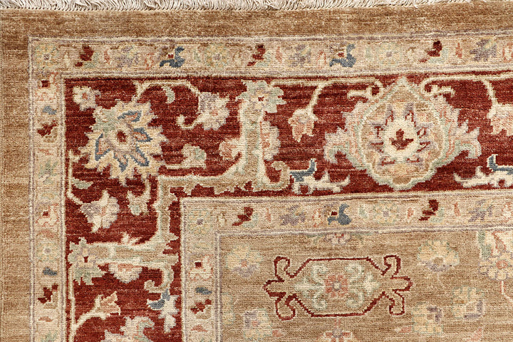 Dark Goldenrod Ziegler 6' 8 x 8' 1 - No. 64603 - ALRUG Rug Store