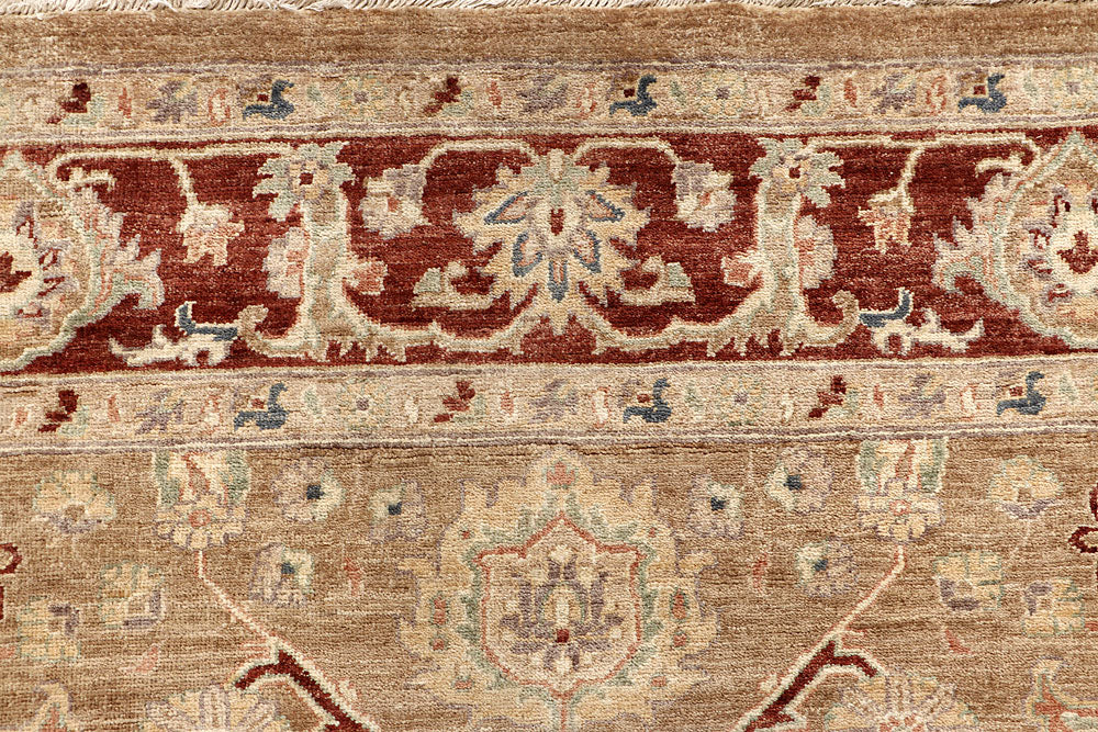 Dark Goldenrod Ziegler 6' 8 x 8' 1 - No. 64603 - ALRUG Rug Store