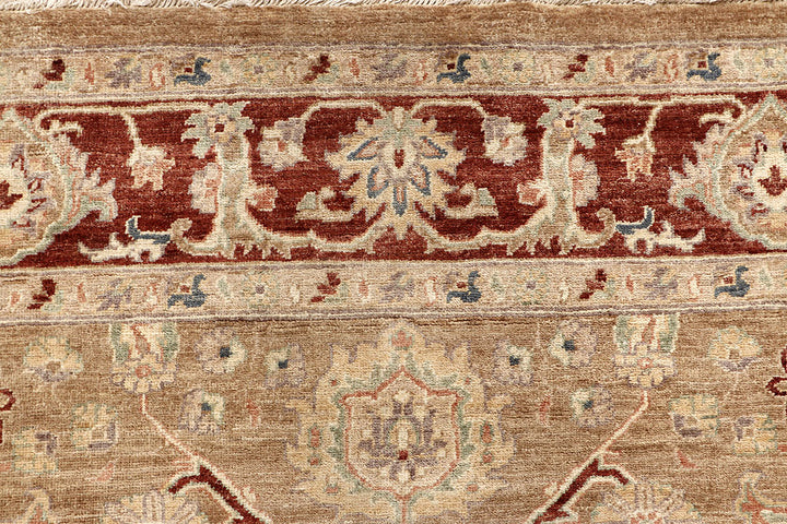 Dark Goldenrod Ziegler 6' 8 x 8' 1 - No. 64603 - ALRUG Rug Store