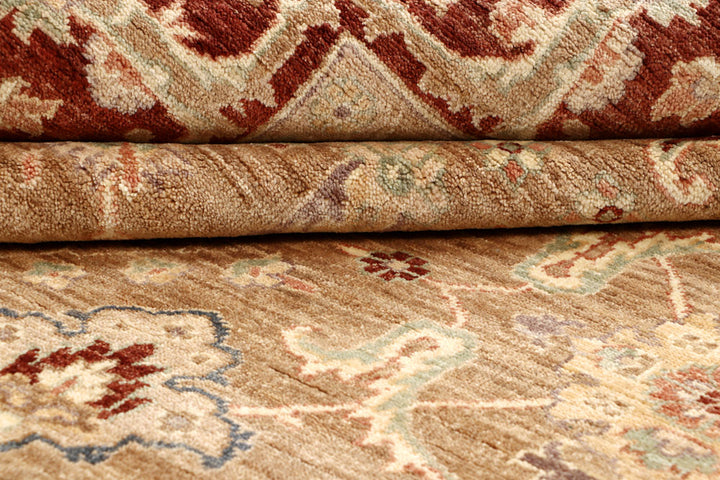 Dark Goldenrod Ziegler 6' 8 x 8' 1 - No. 64603 - ALRUG Rug Store