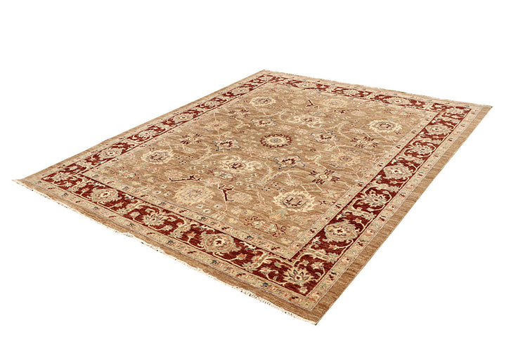 Dark Goldenrod Ziegler 6' 8 x 8' 1 - No. 64603 - ALRUG Rug Store