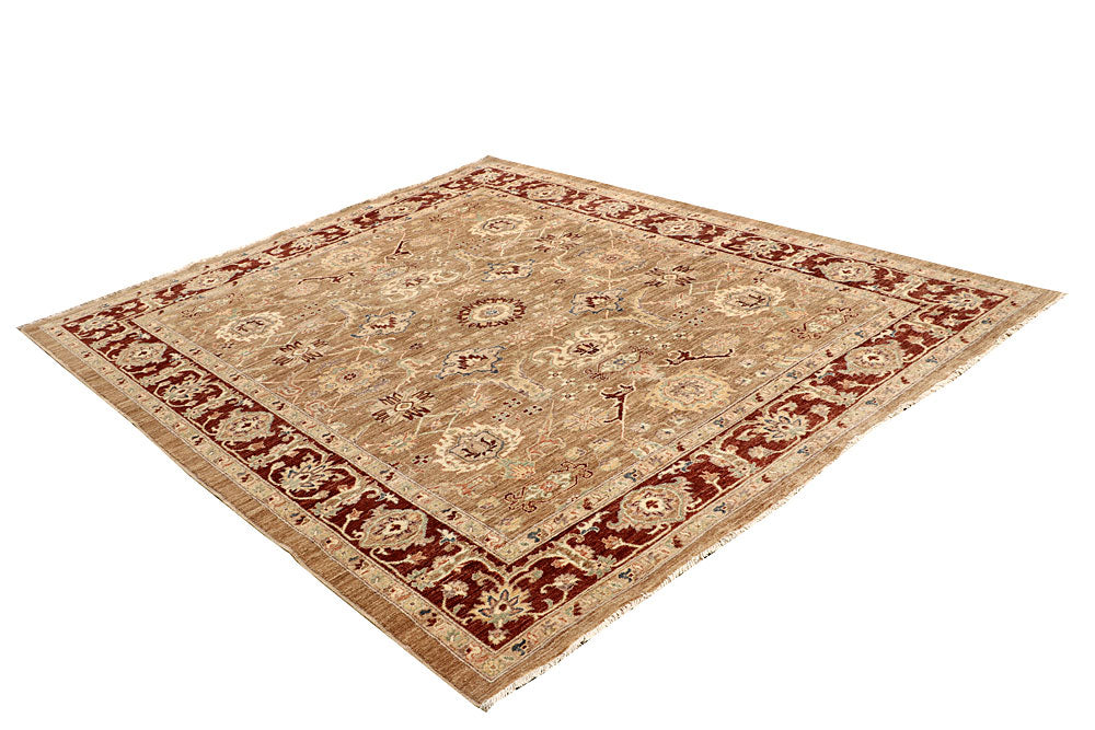Dark Goldenrod Ziegler 6' 8 x 8' 1 - No. 64603 - ALRUG Rug Store
