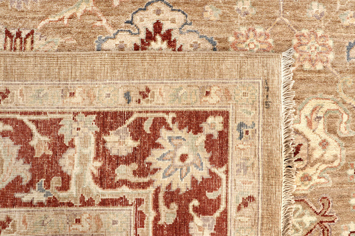 Dark Goldenrod Ziegler 6' 8 x 8' 1 - No. 64603 - ALRUG Rug Store