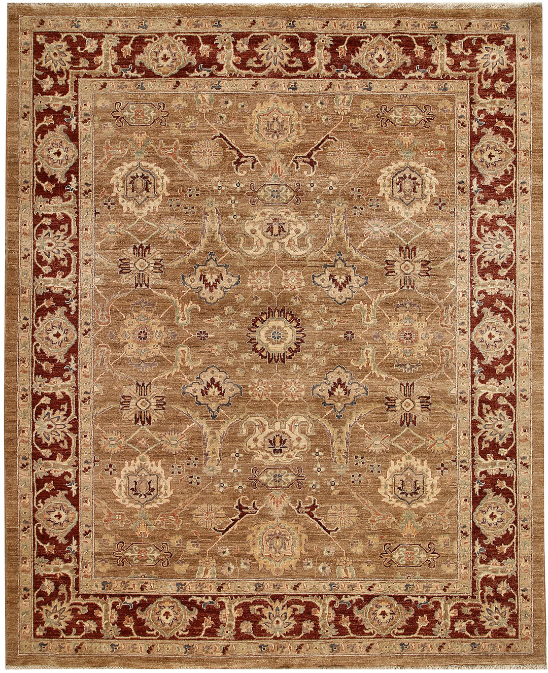 Dark Goldenrod Ziegler 6' 8 x 8' 1 - No. 64603 - ALRUG Rug Store