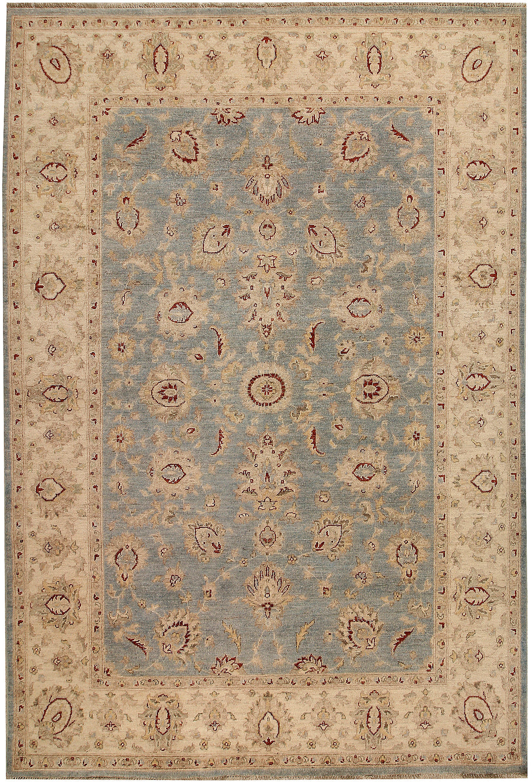 Light Slate Grey Ziegler 6' 6 x 9' 7 - No. 64604 - ALRUG Rug Store