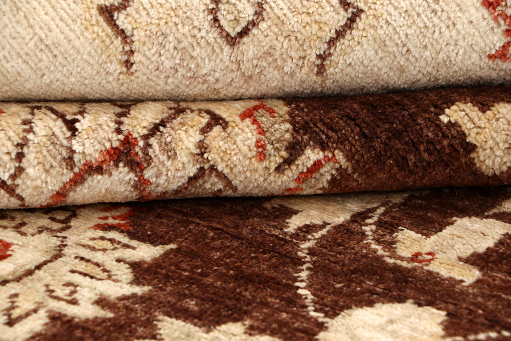 Saddle Brown Ziegler 6' 7 x 9' 11 - No. 64610 - ALRUG Rug Store