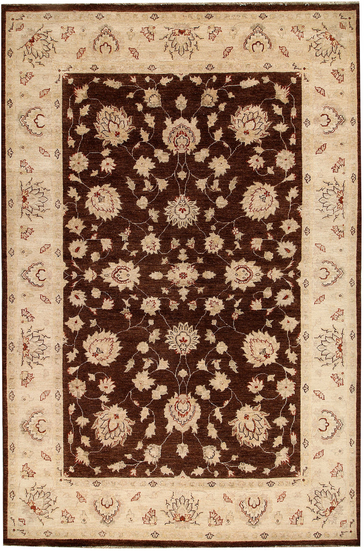 Saddle Brown Ziegler 6'  7" x 9'  11" - No. QA81541