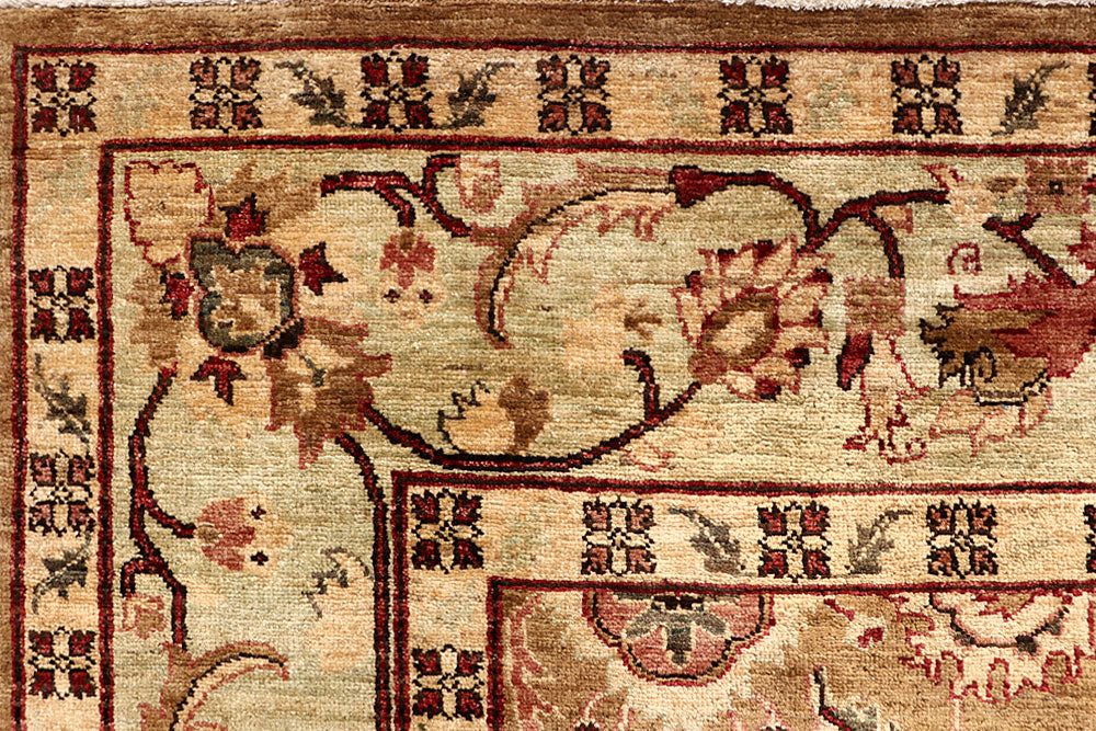 Dark Goldenrod Ziegler 5' 10 x 8' 10 - No. 64612 - ALRUG Rug Store