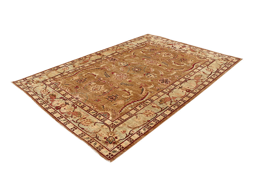 Dark Goldenrod Ziegler 5' 10 x 8' 10 - No. 64612 - ALRUG Rug Store